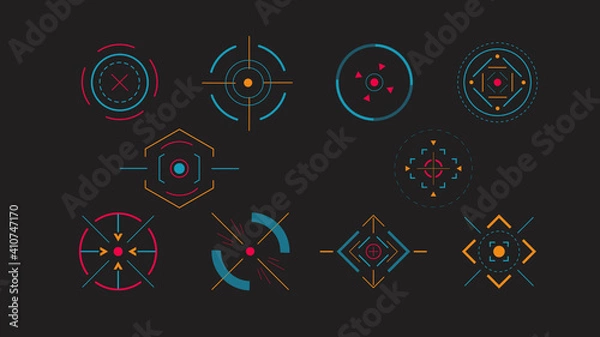 Fototapeta HUD Style Target Overlay
