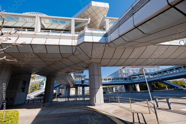 Obraz 【千葉県】国際大通りのペデストリアンデッキ【海浜幕張】