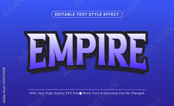 Obraz Empire Esport Text Effect, Editable Text Effect