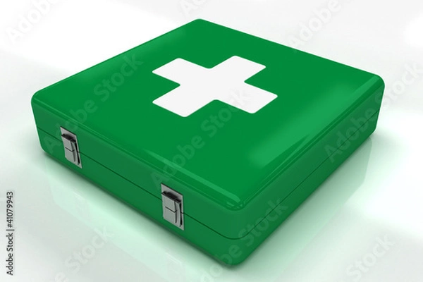 Obraz first aid kit green