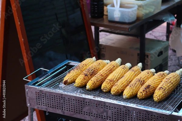 Fototapeta 焼きとうもろこし【国内・東京都】