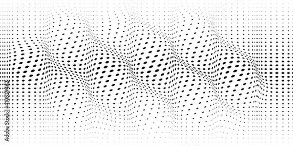 Fototapeta Abstract Halftone Dotted Pattern . Half tone Seamless texture for your design.illustration can be used for background.