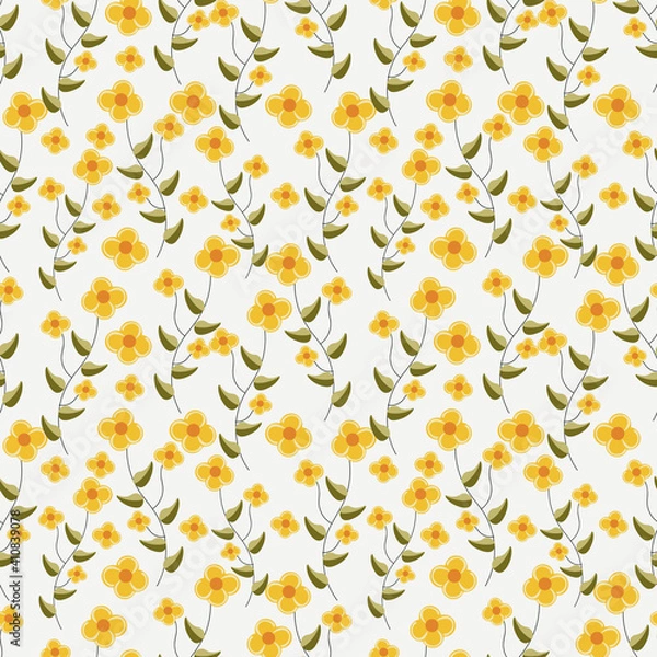 Fototapeta Flower ilustration. Great for fabric,textile,wrapping paper and any print.eps10.