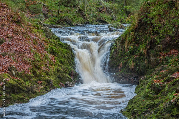 Obraz Waterfall of the Hoëgne in the Belgian Ardennes