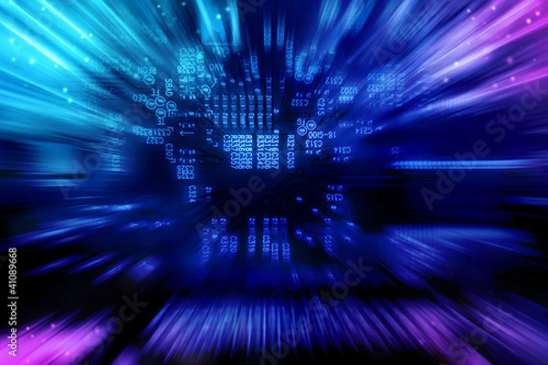 Obraz Electronic background texture
