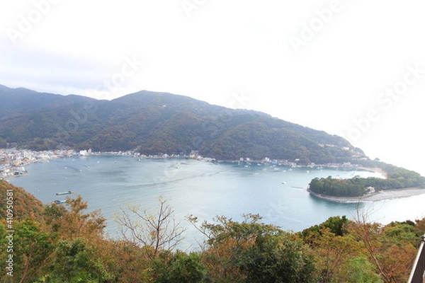 Fototapeta 出会い岬からの御浜岬【国内・静岡県】