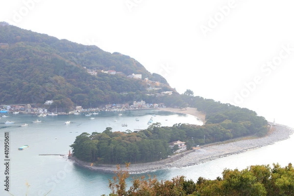 Fototapeta 出会い岬からの御浜岬【国内・静岡県】