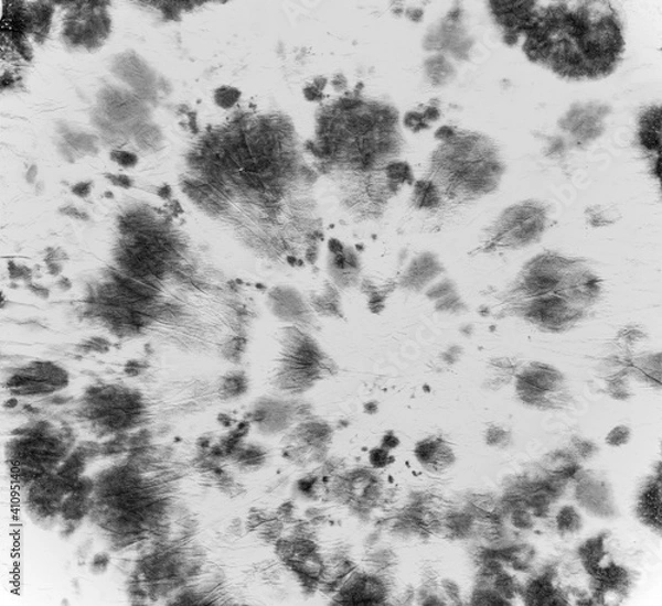 Fototapeta Tie Dye Fabric. White Artistic Print. Abstract Watercolor Painting. Tie Die Circular Design. Batik Grunge Roll. Dyed Art Patterns. Hippie Cool Texture. Swirl Pattern. Tie Dye Fabric.