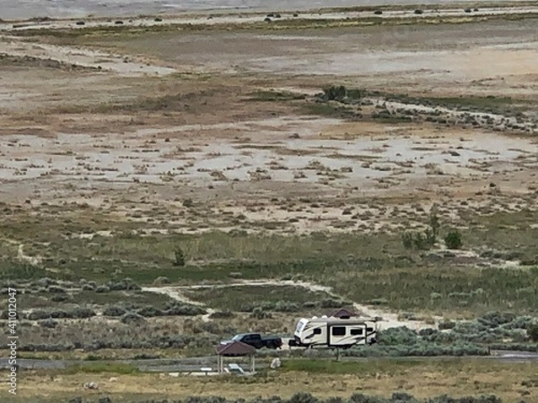 Obraz antelope island camping
