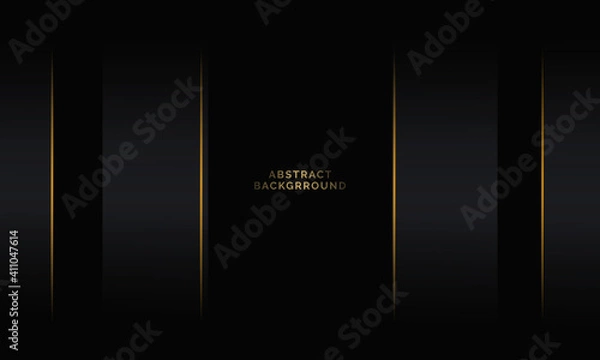 Fototapeta luxury dark geometric abstract texture. modern golden abstract background is perfect for the cover, design of books, posters, flyers, website backgrounds, etc.