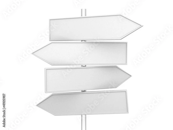 Obraz empty directional signs