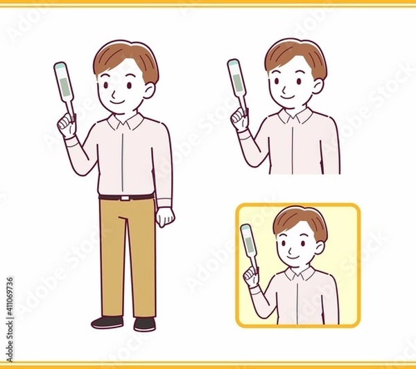 Obraz Young office worker man