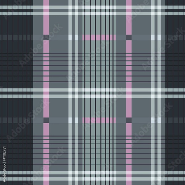 Fototapeta Checkered diagonal plaid pattern. Tartan Plaid Pattern vector illustration. 