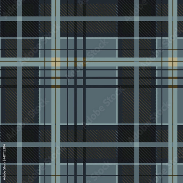 Obraz Checkered diagonal plaid pattern. Tartan Plaid Pattern vector illustration. 