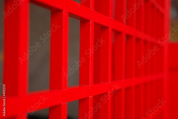 Fototapeta red doors of the Chinese temple