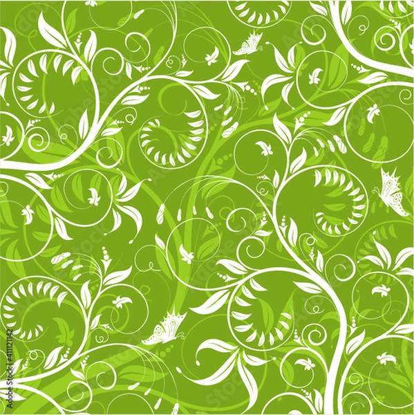 Obraz vector vintage floral design elements on gradient background