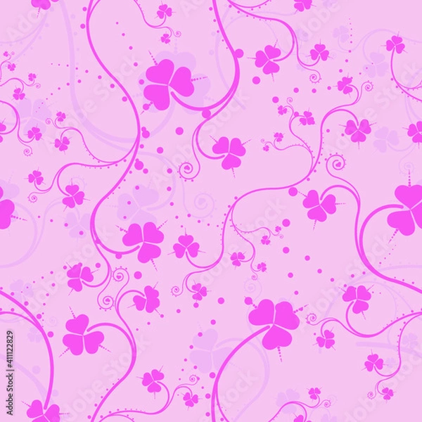Fototapeta vector vintage floral design elements on gradient background