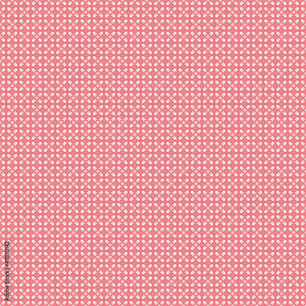 Fototapeta Abstract Cross Pattern generative computational art illustration