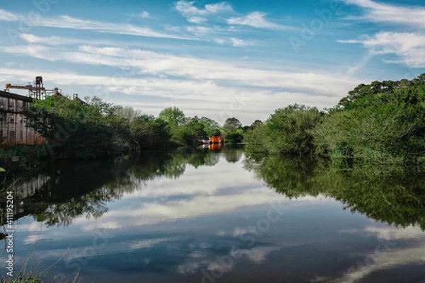 Obraz river and bridge