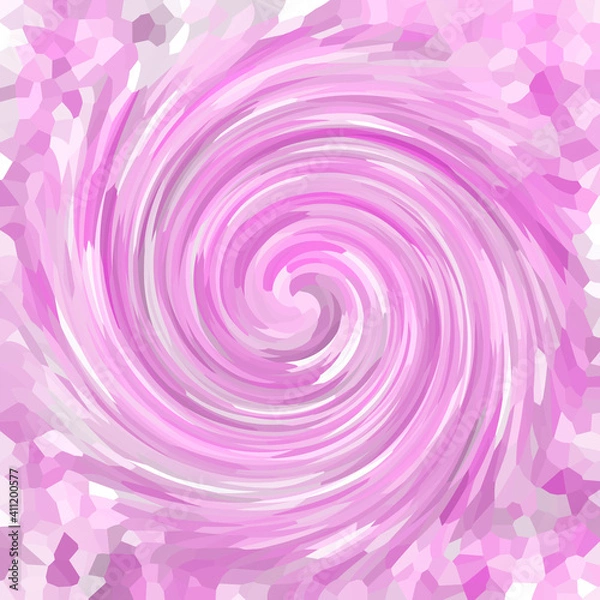 Obraz abstract pink mosaic background with smooth spiral