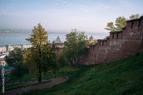 Fototapeta View on volga river from nizhny novgorod fortress