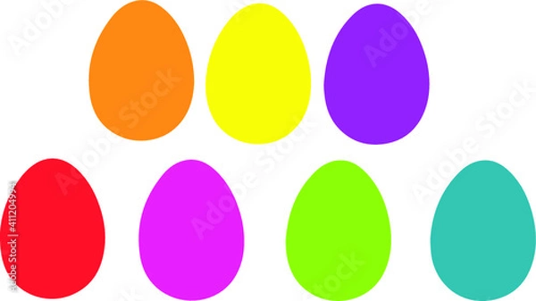 Fototapeta set of eggs