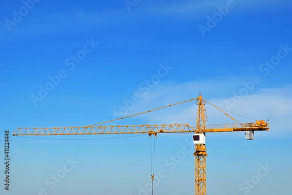 Obraz Construction tower crane