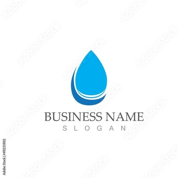 Fototapeta Water drop Logo Template vector