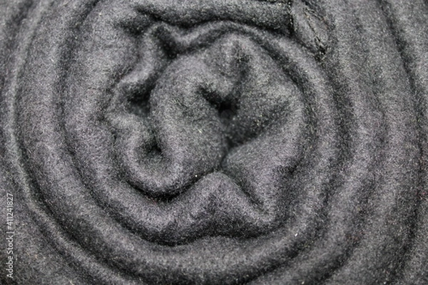 Obraz schwarze Wolldecke