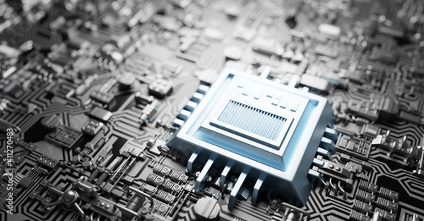 Obraz Modern circuit board, hardware