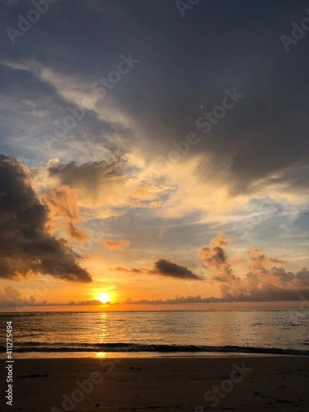 Fototapeta sunset on the beach