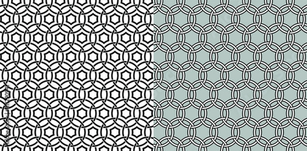 Fototapeta  seamless patterns set