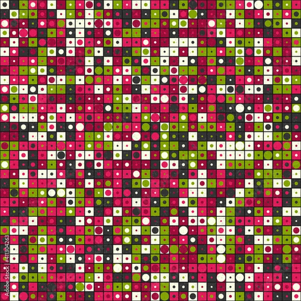 Fototapeta Abstract Geometric Pattern generative computational art illustration