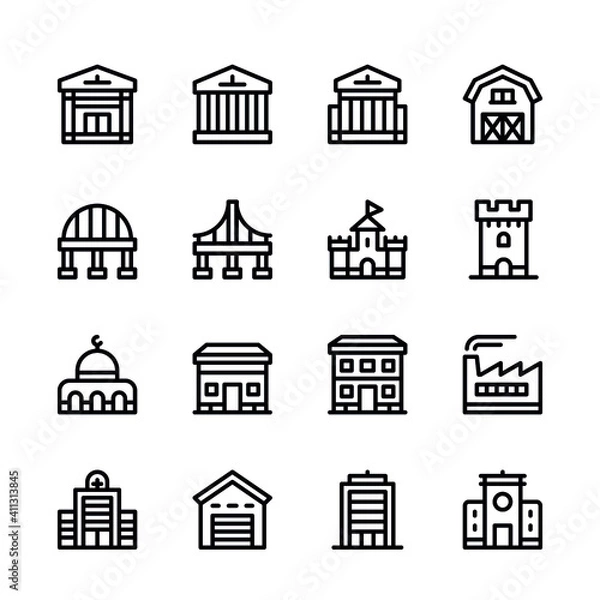 Fototapeta icons set