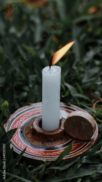 Obraz burning candle