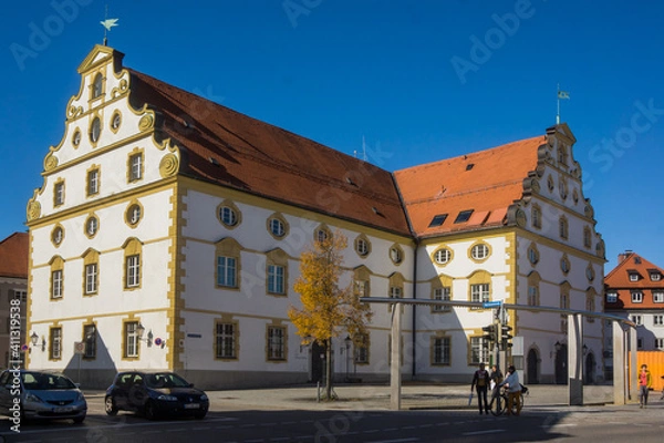 Obraz kempten old center main square bavaria
