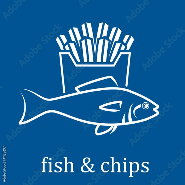 Obraz fish and chips