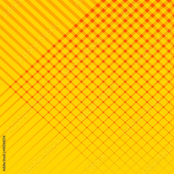 Fototapeta Abstract yellow and orange lines concept minimal vector