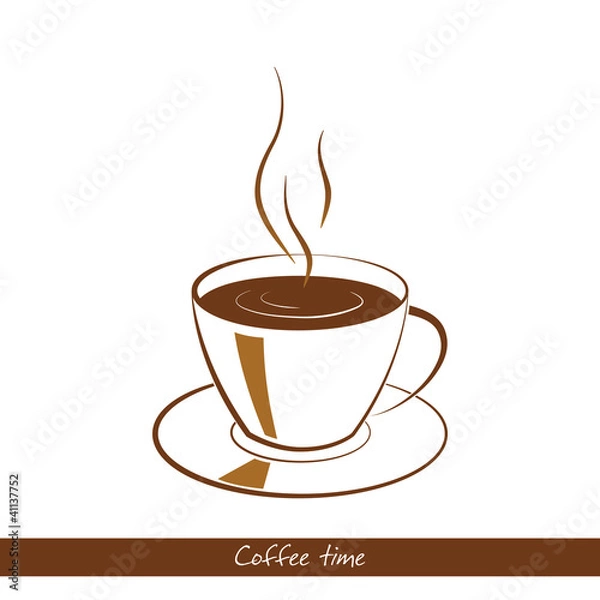 Fototapeta Vector coffee cup