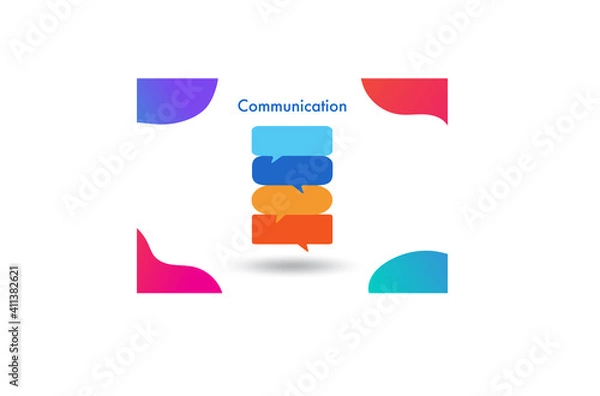 Fototapeta Stop the COVID-19 warning on a white background of smartphone. Warning signs with coronavirus symbols on social media concept, vector images