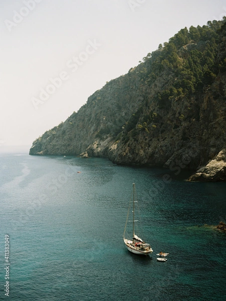 Obraz Mediterranean Ship in Bay