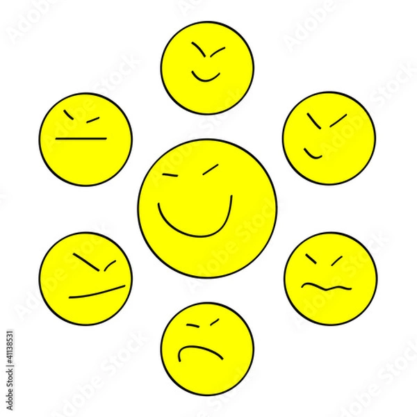 Obraz Yellow Asian smiles
