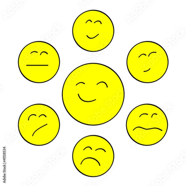 Obraz Yellow chat smiles