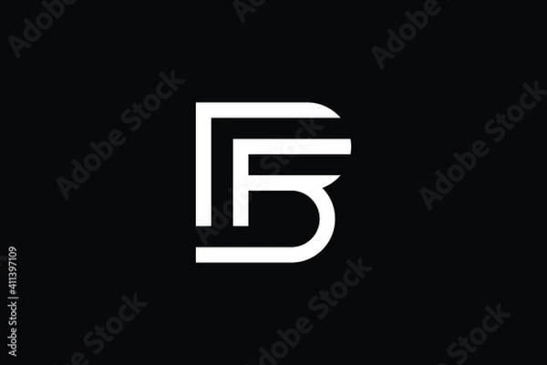 Obraz BP logo letter design on luxury background. PB logo monogram initials letter concept. BP icon logo design. PB elegant and Professional letter icon design on black background. B P PB BP