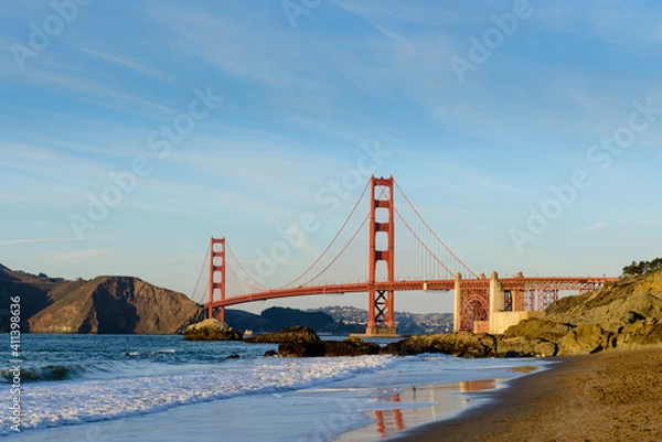 Fototapeta Golden Gate Bridge at Baker Beach