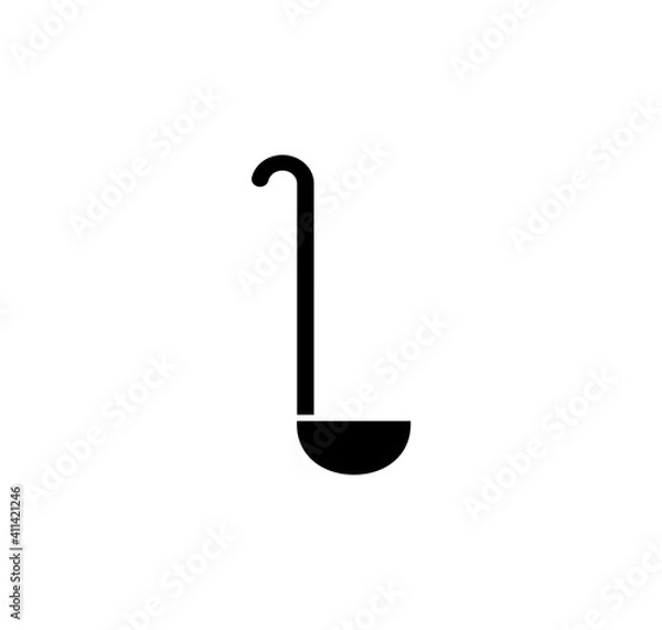 Fototapeta icon of the ladle. vector image