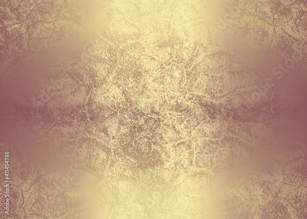 Fototapeta Golden abstract  decorative paper texture  background  for  artwork  - Illustration
