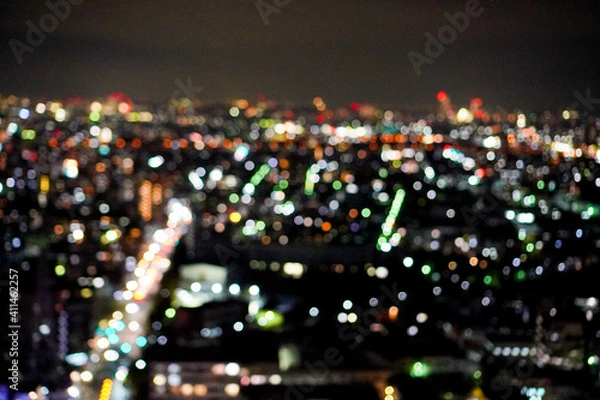 Obraz 夜景, 都会, 東京, 都市風景, キラキラ, ネオン, イルミネーション, 美しい, 絶景, 綺麗, ライト, 夜, 都心, 眺望, タワー, 高速道路, テールランプ, ビル, 不動産, レジデンス, タワーマンション, 建物, 高層ビル, ライトアップ, 光, 高層マンション, ランドマーク, ビル群, 輝き, 明るい, 首都高速, 関東, 東京都, 大都会, 首都圏, 都市, 夜空, 灯,