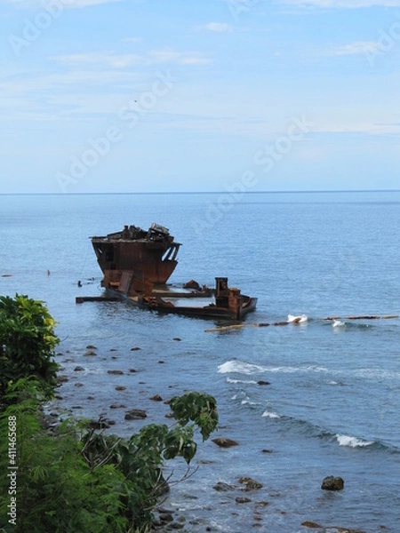 Obraz Erodierendes Schiffswrack 