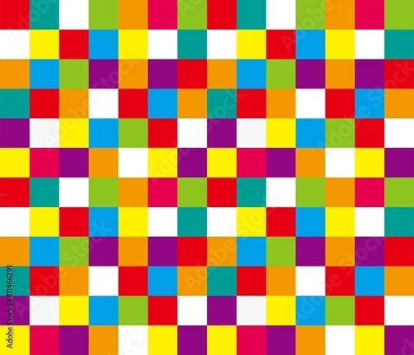 Fototapeta カラフルなチェック柄